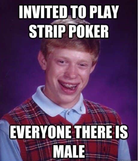 poker meme Bad luck brian