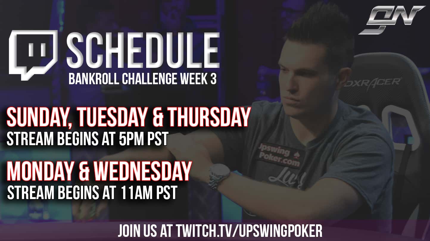 doug polk bankroll challenge week 3 schedule