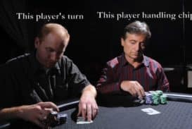 physical poker tells shuffling chips