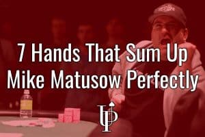 mike matusow the mouth poker player