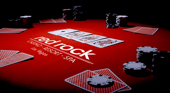 Red Rock poker room close up