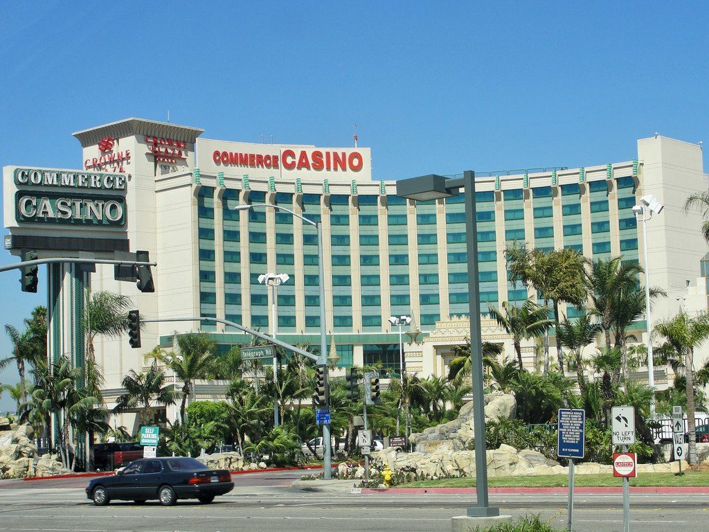 commerce casino exterior poker room