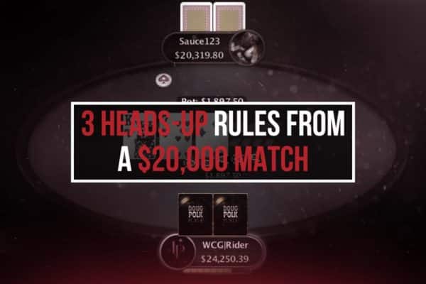 heads up poker rules