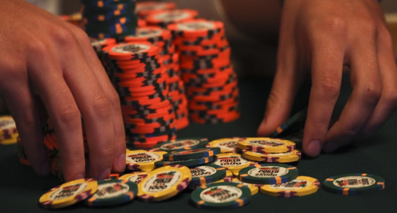 stack of chips, The History of Poker Chips