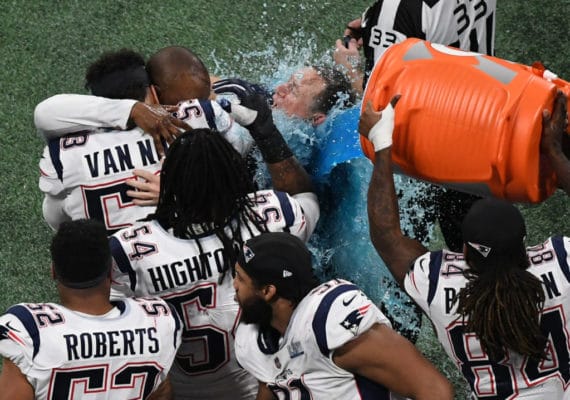 Super Bowl Gatorade Shower