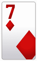seven of diamonds in 5 card draw