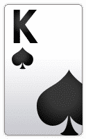 king of spades in 5 card draw