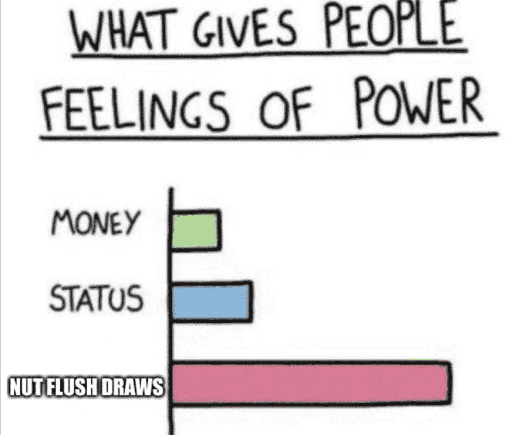 flush draw meme