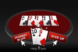 bluff in low stakes tournament