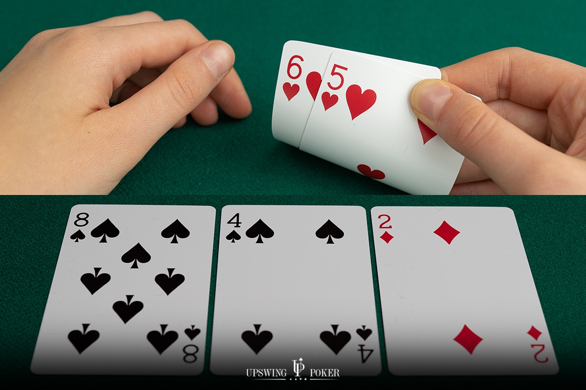 What is a double-gutshot straight draw in poker?
