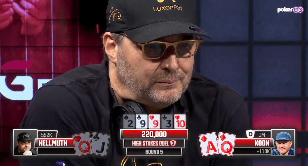 hellmuth looking in disgust after getting snapped off