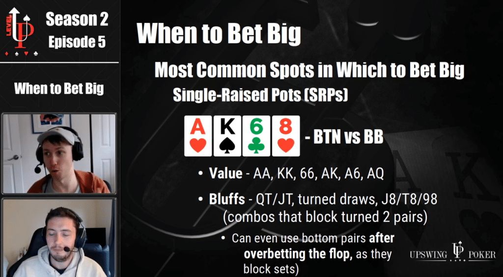 choosing your bluffs when betting big