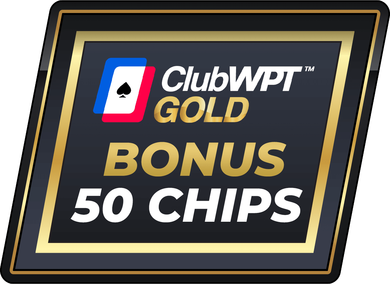 ClubWPT Gold bonus - 50 chips