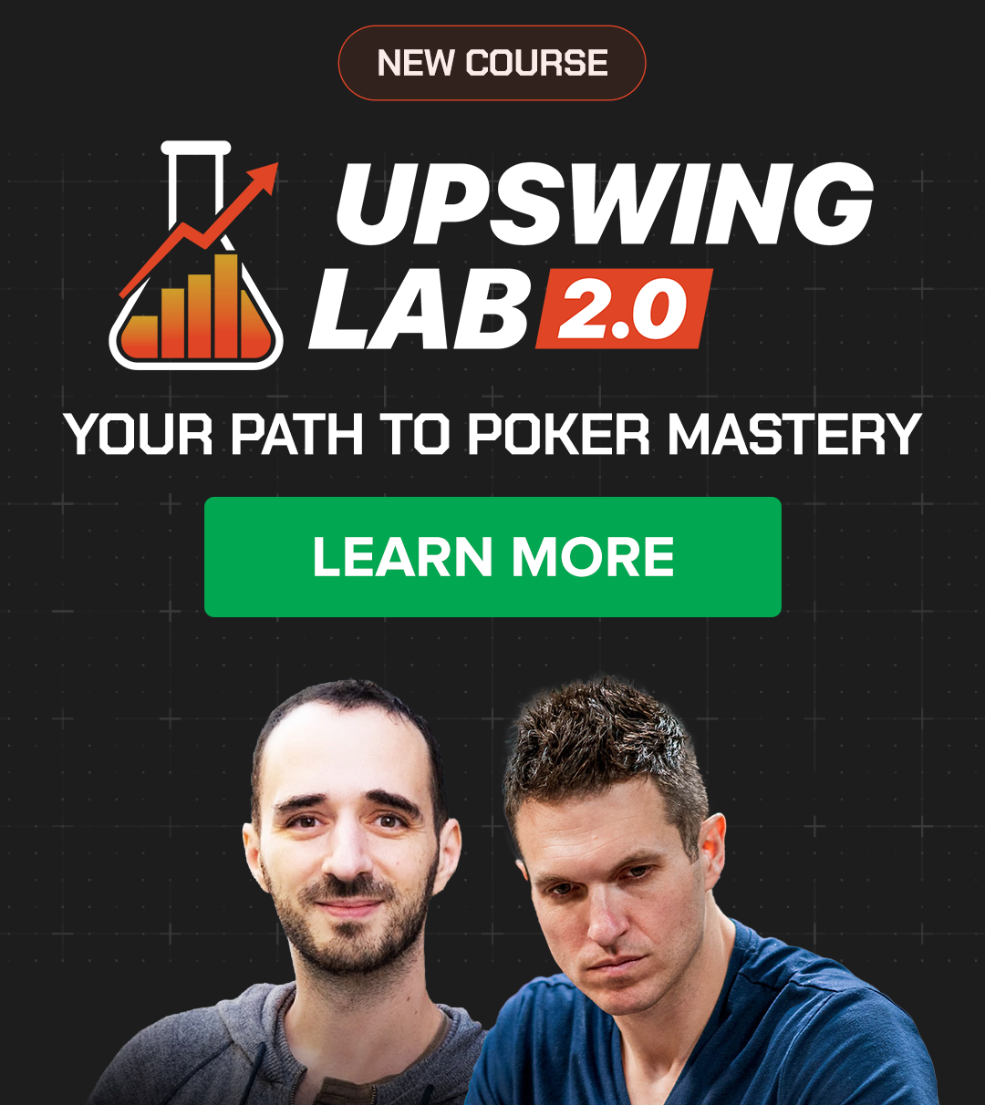 Upswing Poker Lab 2.0 banner featuring Uri Peleg and Doug Polk