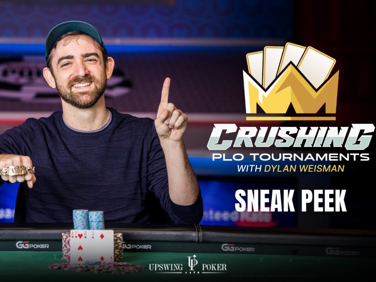 Sneak Peek Inside Crushing PLO Tournaments with Dylan Weisman