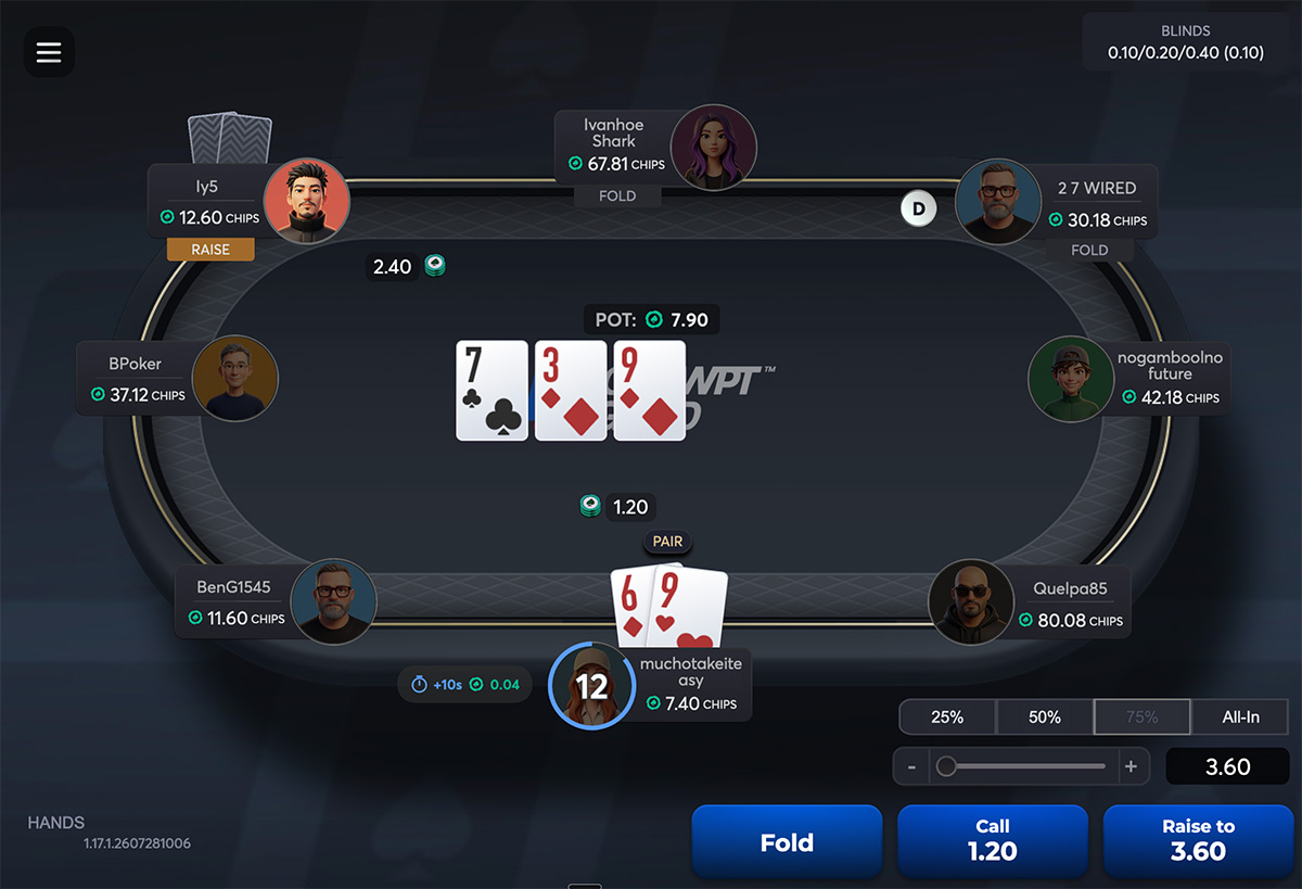 ClubWPT Gold ring game table
