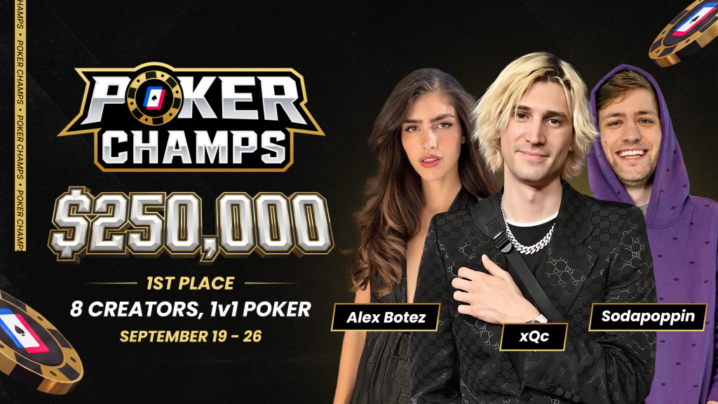 xQcら人気配信者8名が参戦、クラブダブリューピーティーゴールドで賞金50万ドルのポーカー大会開催へ