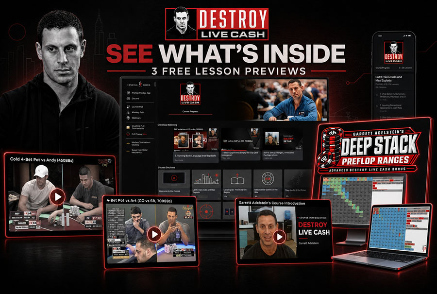 PokerWireDaily — Sneak Peek Inside Destroy Live Cash by Garrett Adelstein