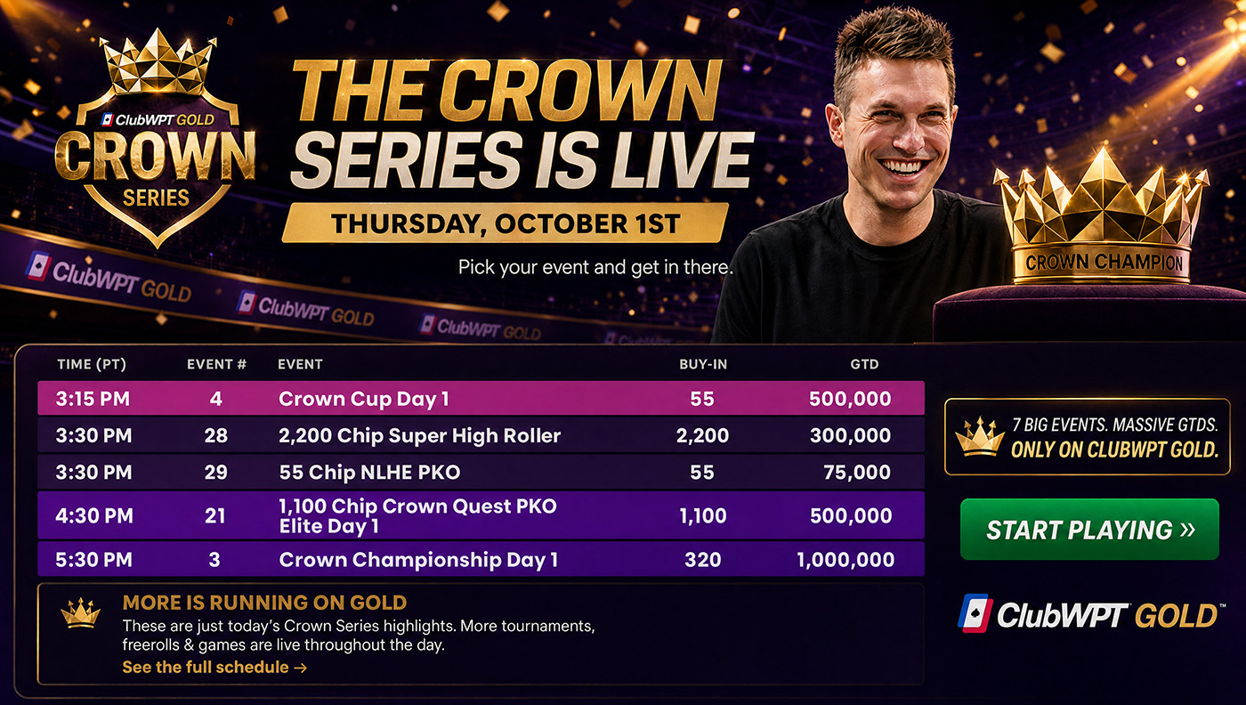 See what's happening on ClubWPT Gold
